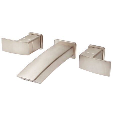 Pfister Pfister Kenzo Wall Mount Lavatory Faucet - Closed Brushed Nickel LG49-DF3K